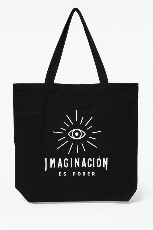 Imaginación es Poder – Creative Empowerment Tote Bag Extra Large 50 cm x 50 cm (19.6 in x 19.6 in)
